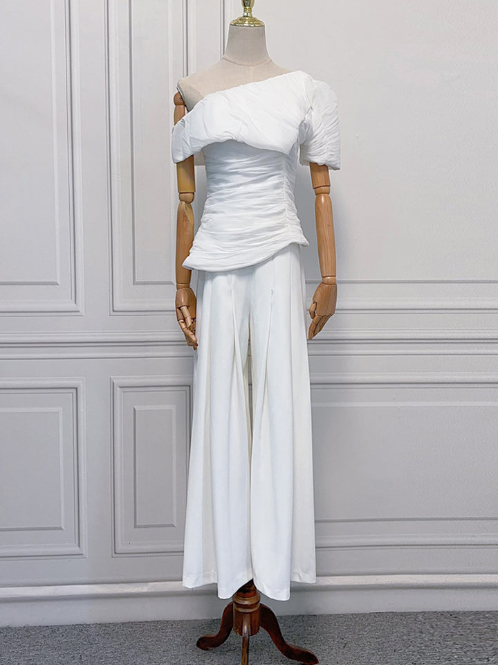 Elegant White Dress Set