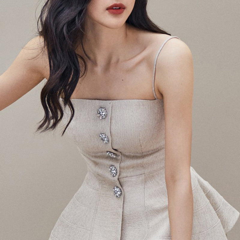 Elegant Two-Piece Dress Set | High-Waist Skirt & Bustier Top | Party Chic