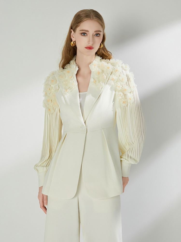 Elegant Dress Alternative | High-Quality Wide Leg Suit Set for Formal Occasions