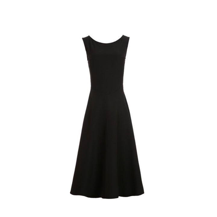 Off Shoulder Ruched Midi Dress - Black