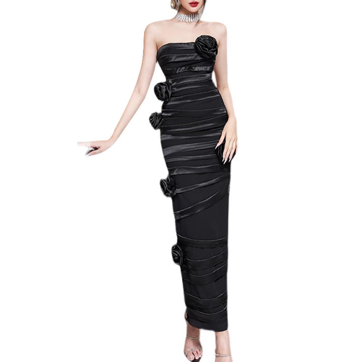 Elegant Floral French Style Dress | Autumn 2025 Luxury Design