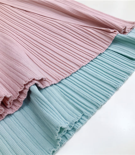 Pink Sleeveless Vertical Striped Dress