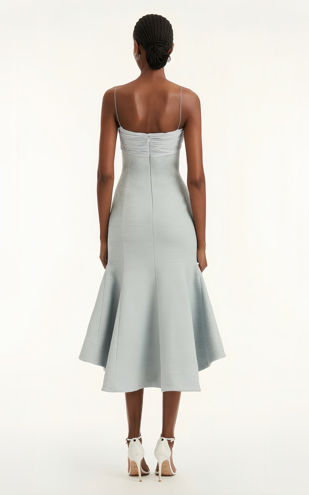 Light Blue Spaghetti Strap Knot Dress