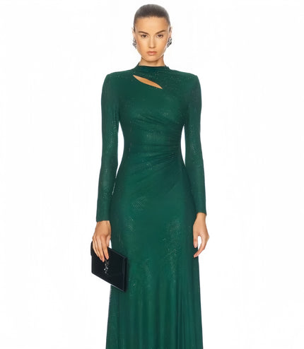 Elegant Shiny Green Dress